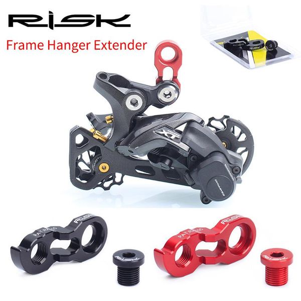 

bike derailleurs risk 11g bicycle frame rear derailleur extender for 32-52t cassette gear link hanger extension mtb road tail hook