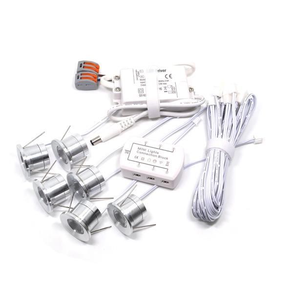 

6pcs/lot cabinet led 1w closet lamp light