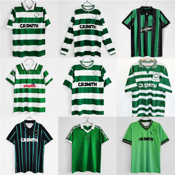 

retro celts larsson soccer jerseys 84 86 87 88 91 92 93 95 96 97 98 99 00 02 05 celtic brattbakk classic vintage old calssical shirt footbal, Black;yellow