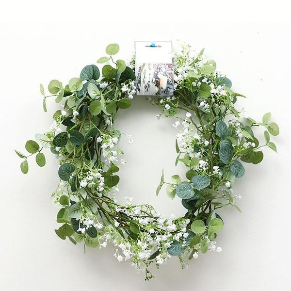 

decorative flowers & wreaths artificial green plants 185cm encrypted small-leaf eucalyptus gypsophila rattan, diy garden vase flower arrange