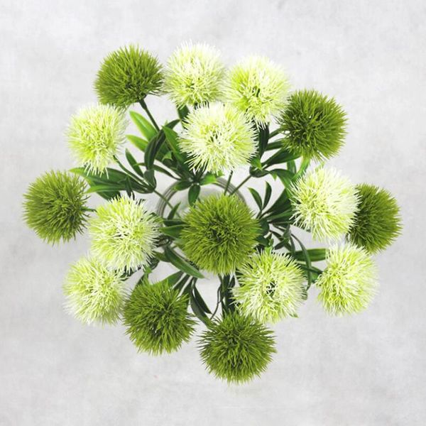 

5pcs silk dandelion flowers bouquets decorative plastic fake wholesale artificial for party wedding green decor & wreaths