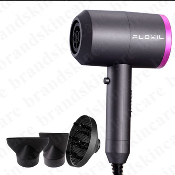 

flomil hair dryer pro+ professional beauty salon tools us/uk/eu/au plug blow dryers heat super dry hairdryers with retail package