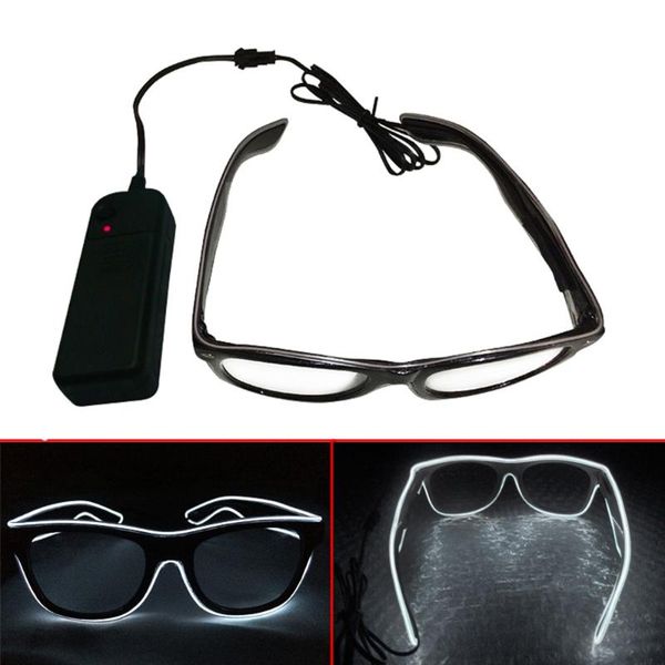 

party decoration fashion special shutter light up el wire glow shades bar classic gift eye-wear glasses supplies novelty