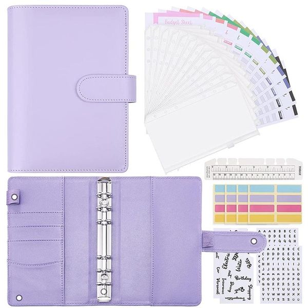 

gift wrap cash envelopes for budgeting,34pcs a6 budget binder wallet with envelopes, saving
