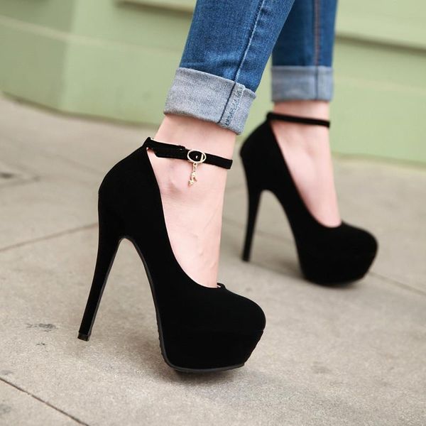 

dress shoes extreme high heels plus size platform women pumps ankle strap stiletto heel woman stripper evening blue black