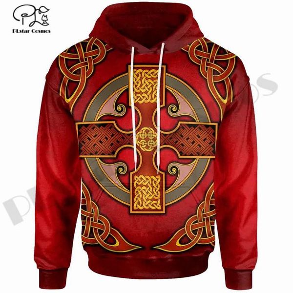 

men's hoodies & sweatshirts plstar cosmos 3dprint est vintage cross unique men/women premium harajuku casual streetwear hoodies/zip/s, Black