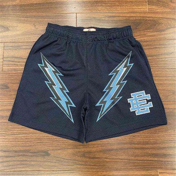 

brand men's summer shorts eric emanuel newyork city skyline mesh short gyms pant print sports pants ee women basic lightning beach work, White;black