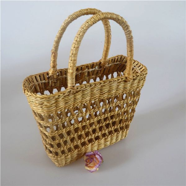 

rattan capacity designer wicker 2021 wispy empty ins straw woven chic style portable art beach bag, Black;red
