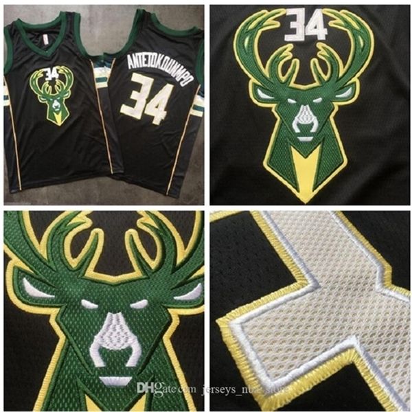 

09men milwaukee\rbucks\r34 yannis\rantetokounbo green finished swingman jersey-statement edition 02, Black