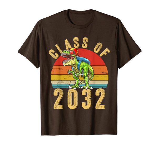 

vintage dinosaur class of 2032 tshirt back to school gift, White;black
