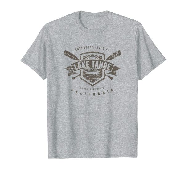 

lake tahoe california shirt, fishing boating camping gift, White;black