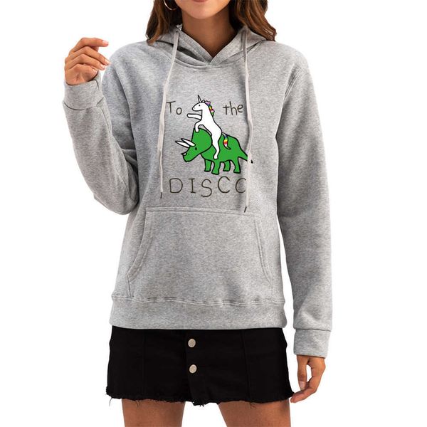 

fashion hoodies to the disco cartoon hooded autumn and winter sweater, Black