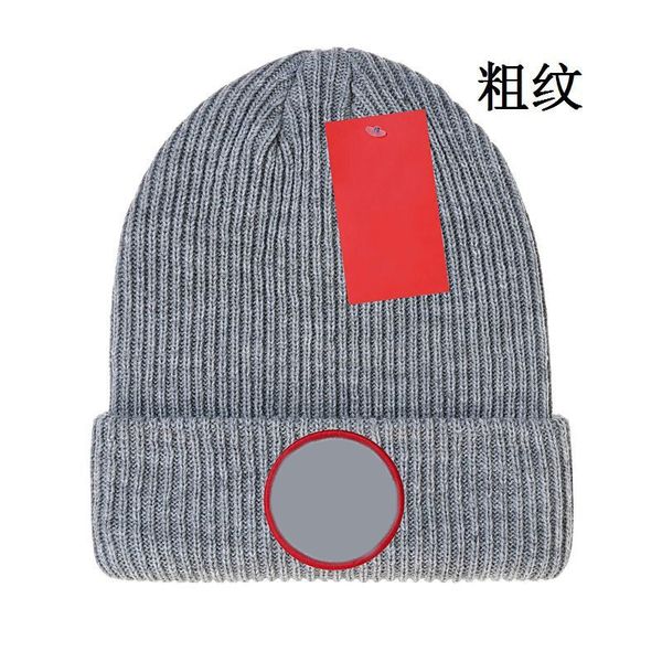 

fashion mens designers hats bonnet winter beanie knitted wool hat plus velvet cap skullies thicker mask fringe beanies caps chapeus, Blue;gray