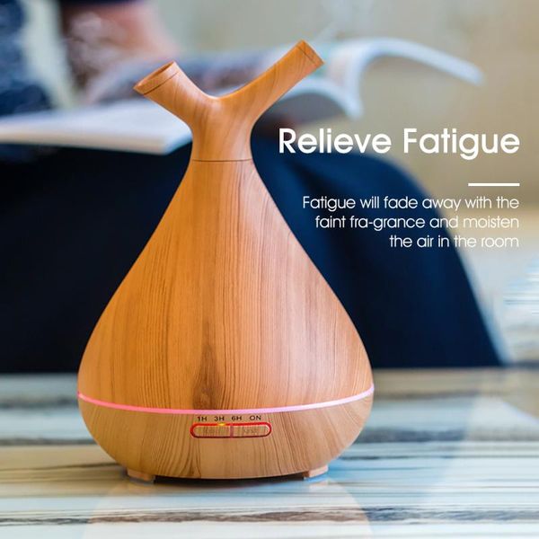 

humidifiers electric aroma diffuser ultrasonic air humidifier 400ml oil led cool mist maker fogger