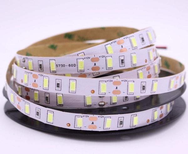 

strip 5730 flexible led light dc12v 60led/m 5m/lot brighter than 5630 strips
