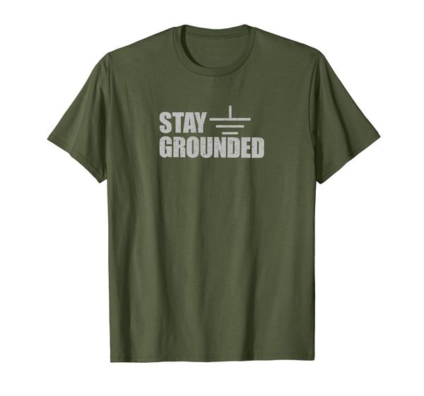 

Stay Grounded Funny Electrical Symbol Shirt for Engineers, Mainly pictures