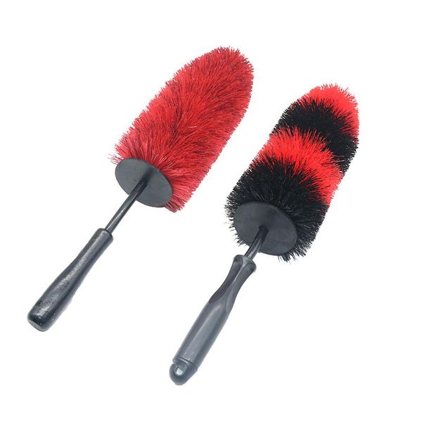 

car sponge 1 pcs rim wheel spoke engine bay brushes flexible soft hair cleaning tools with rubber cap for detailers