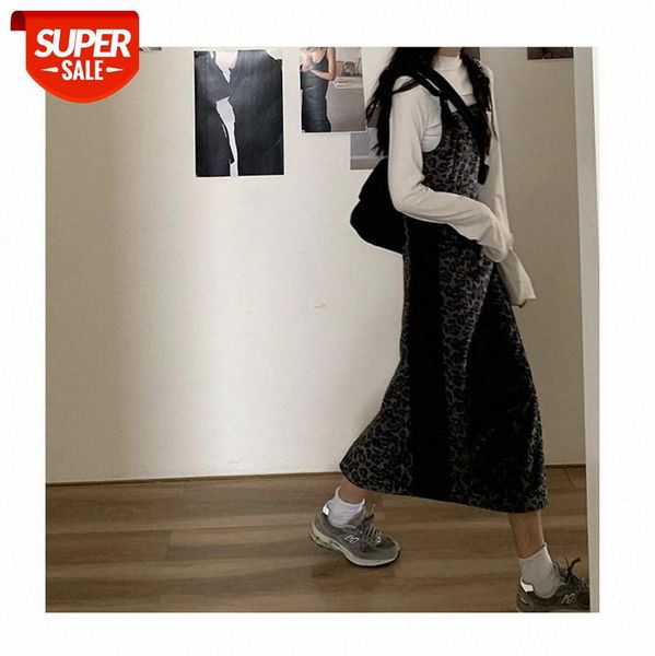 

internet celebrity generation [1/6 10:00am] plus velvet leopard print suspender skirt mid-length female #mc3v, White;black