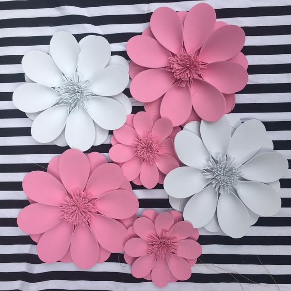 

customized size and color giant foam flowers green leaf party wedding decor for po booth backdrop background decorative & wreaths