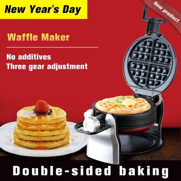 

waffle machine mini home breakfast double automatic flip cake bread makers