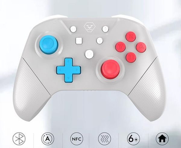

game controllers & joysticks wireless bluetooth gamepad for switch ns pro/usb pc controller joystick four-color with nfc 6-axis vibration