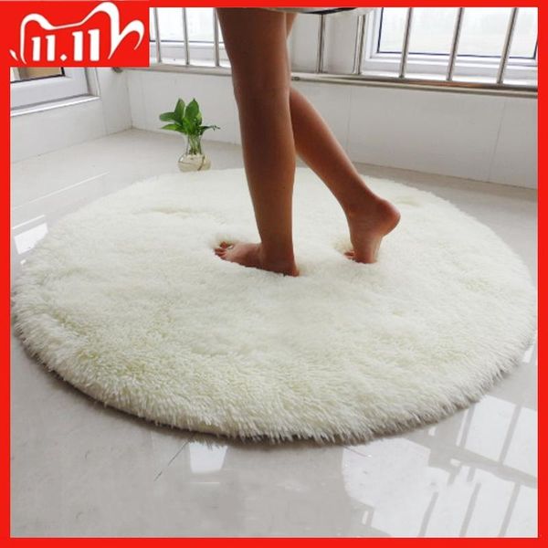 

long plush round rug carpets for living room carpet kids fluffy shaggy rugs bedroom faux fur area home modern mat