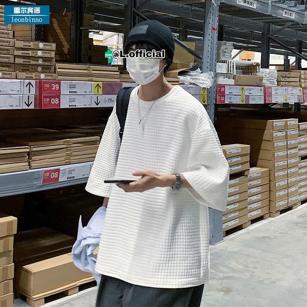 

men's t-shirts summer simple style plain t-shirt oversize loose harajuku fashion hip-hop solid color 2021 all-match pullover top, White;black