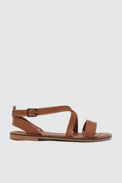 

sandals trendyol genuine leather female takss21sd0042, Black
