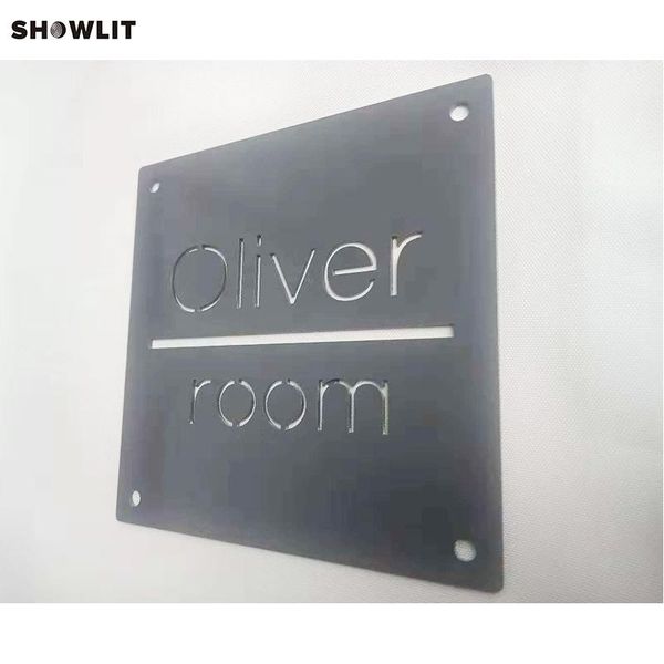 

custom stainless steel door address signs in grey other hardware