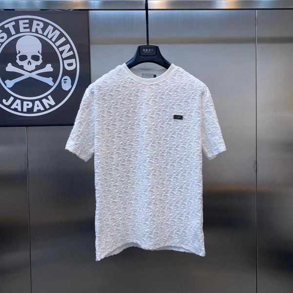 

crosin new 2021 spring casual d family letter pattern pullover short sleeve youth fashion collar men's t-shirt, White