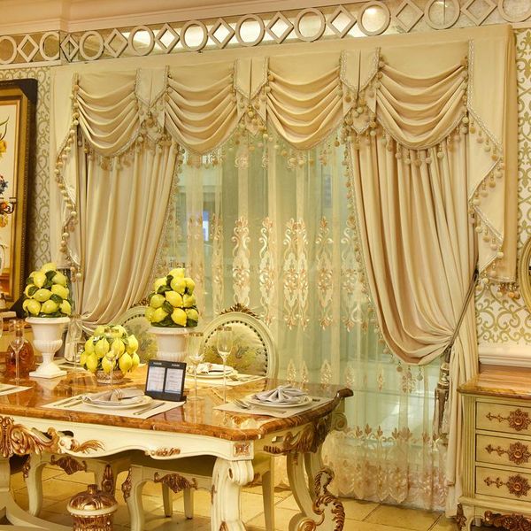 

curtain & drapes customized european-style finished shading curtains for living room bedroom luxury high-end simple modern