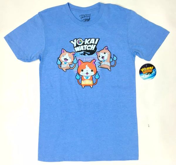 

anime yo-kai yokai watch jibanyan t-shirt nwt 100% authentic, White;black