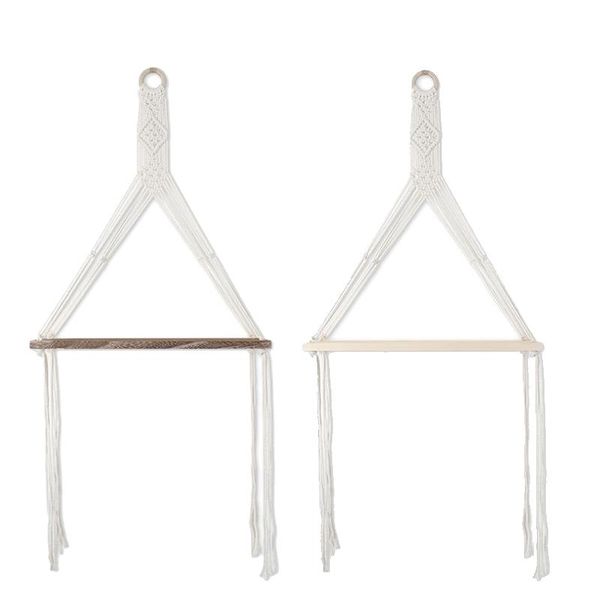 

other home decor macrame wall shelf hanging floating shelves plants boho rustic cotton rope for bathroom living room