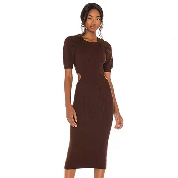 

casual dresses summer women hollow out o neck bandage dress short sleeve midi club celebrity evening party bodycon y575, Black;gray