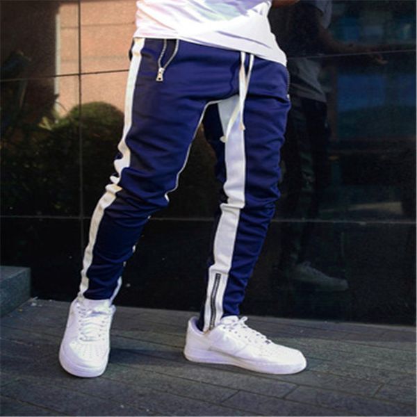 

men's mens joggers casual fitness men sportswear tracksuit bottoms skinny sweatpants trousers black gyms jogger track pants 6sgp