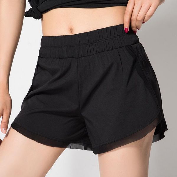

women's shorts mesh hemmed women shose high waisted, White;black