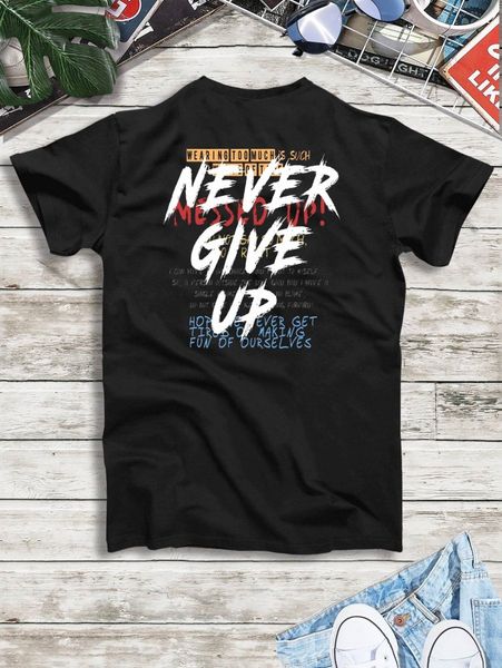

men slogan graphic short sleeve tee h2aa#, White;black