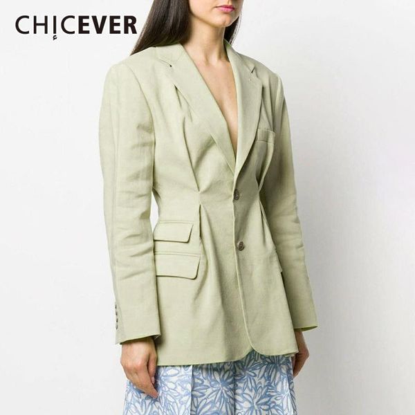 

elegant blazer for women notched collar long sleeve ruched pockets loose large size casual coats female 2021 autumn women's suits & bla, White;black