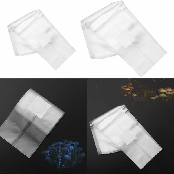 

planters & pots 10pcs mushroom spawn grow bag transparent polypropylene substrate high temp pre sealable bags farm garden supplies