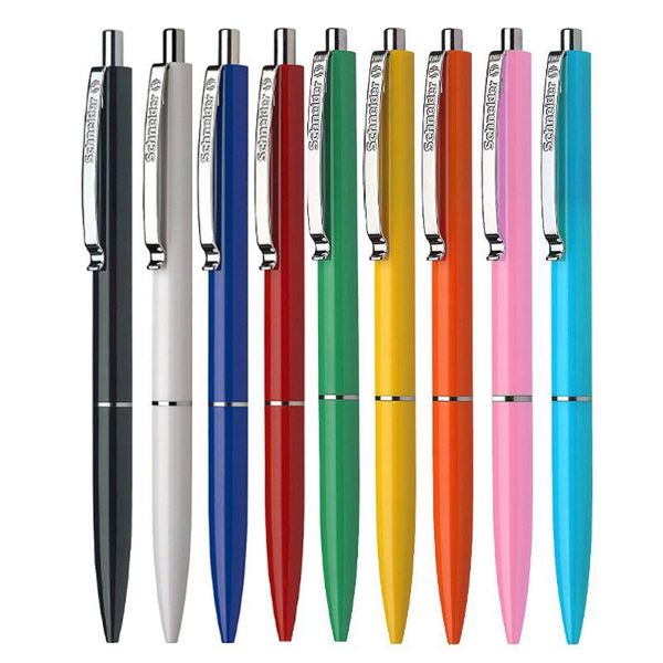 

press waterproof ball pen environmental protection luxury classic with silver trim ballpoint stationery office supplies pens, Blue;orange