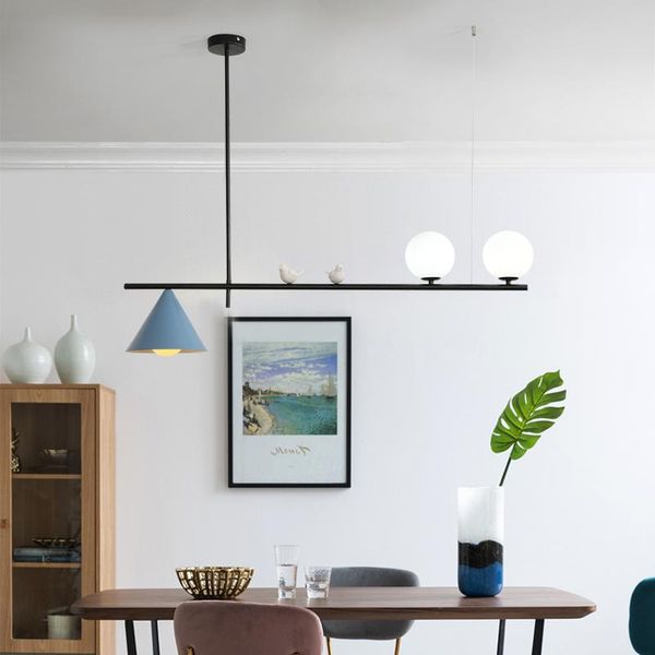 

nordic glass ball led chandelier modern creative blue bird living dining room kitchen hanging lamp lighting fixtures home decor chandeliers