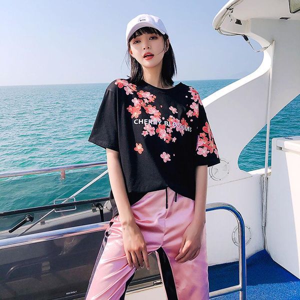 

women's tracksuits fashionable casual sports suit summer 2021 net red loose and thin foreign style nine-point pants two-piece tide, Gray