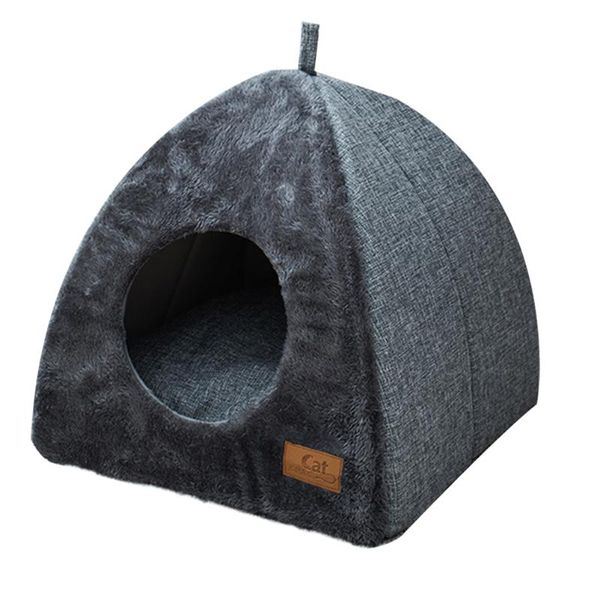 

cat beds & furniture 1pc house winter warm closed type pet nest plush sleeping bed for kitten