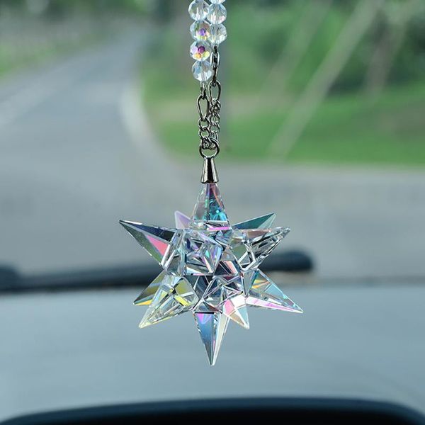 

interior decorations car pendant crystal meteor decoration hanging ornament charms automobiles rearview mirror suspension trim accessories