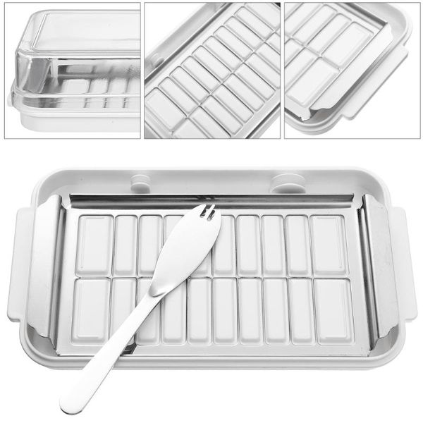 

dishes & plates kitchen butter container cheese crisper sealed storage box cutter