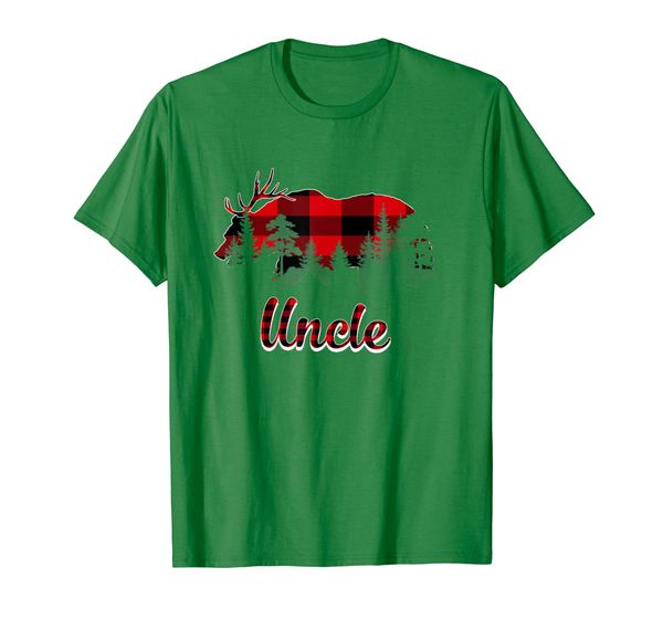 

uncle reindeer bear plaid pajama matching family, White;black