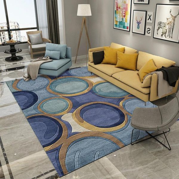 

carpets carpet in the living room geometry thickened crystal velvet bedroom non-slip entrance door balcony corridor mat floor