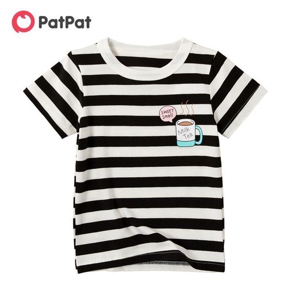 

summer baby toddler boy stylish striped tee kids t-shirts 210528, Blue