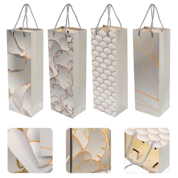 

gift wrap 12 pcs exquisite red bags handy portable decorative champagne