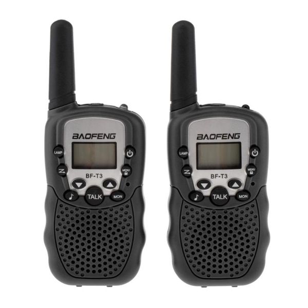 

walkie talkie baofeng 2pcs/set bf-t3 uhf462-467mhz kids 22 channels for children gift radio kid talkie+belt clip